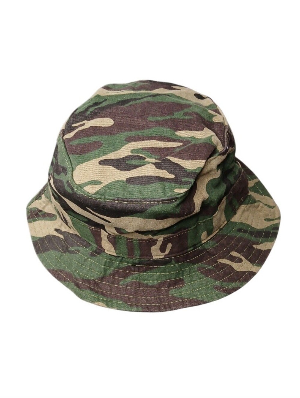 Nissin Unisex Camo Bucket Hat - Green & Brown
